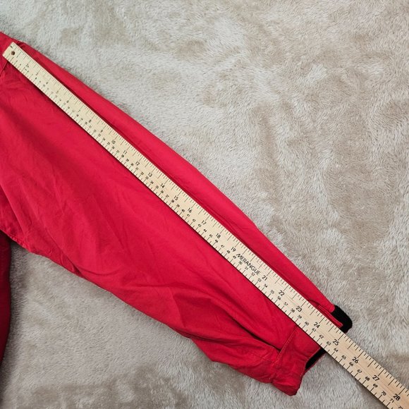 VTG Eddie Bauer Red Hooded Jacket Men's Size XL Windbreaker Long Sleeve Outdoor - Picture 9 of 13